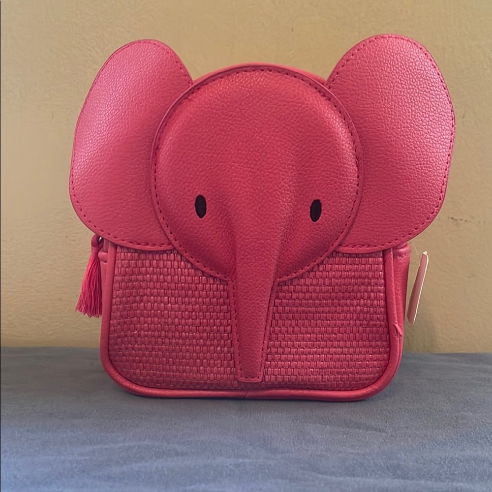 Elephant-Shaped Kids Bag - Pink